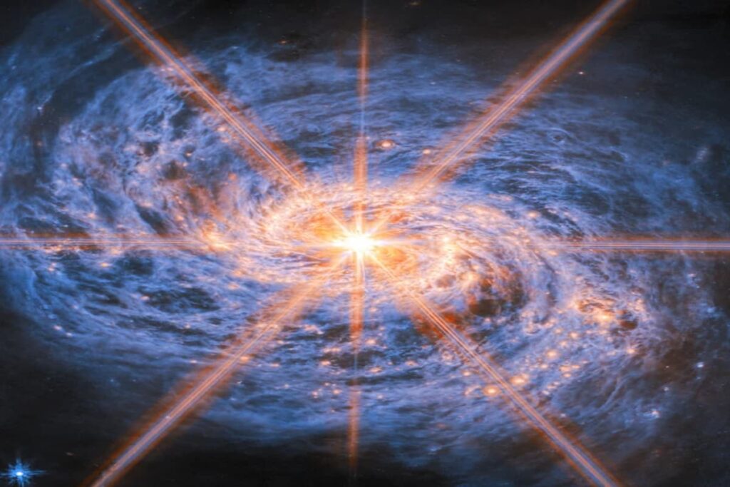 Webb-Telescope-Captures-Dazzling-Heart-of-Messier-77